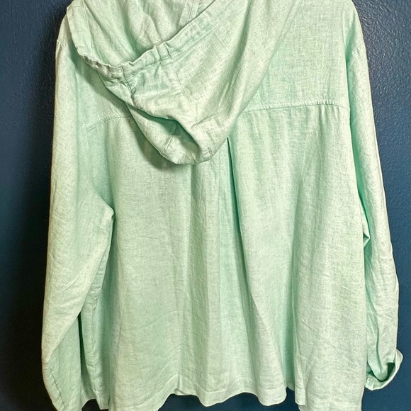 J. Jill Light Green Utility Jacket - Picture 2 of 3